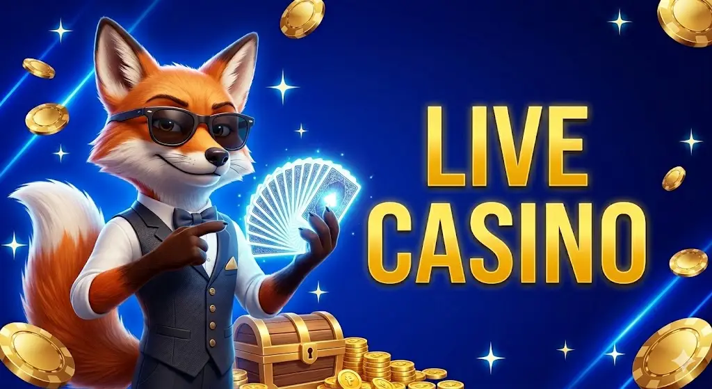 Live casino banner